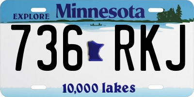 MN license plate 736RKJ