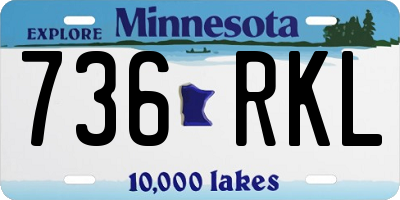 MN license plate 736RKL