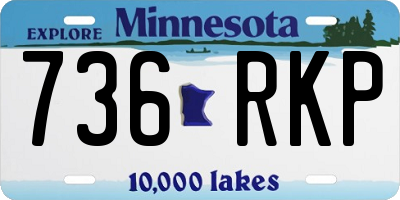 MN license plate 736RKP
