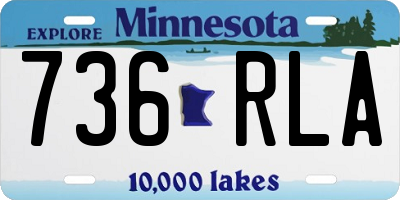 MN license plate 736RLA