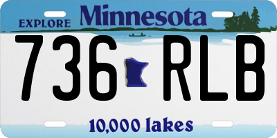 MN license plate 736RLB
