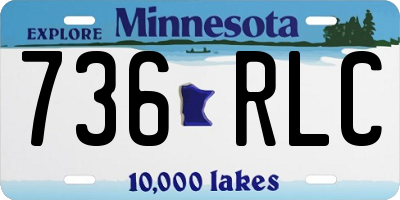MN license plate 736RLC