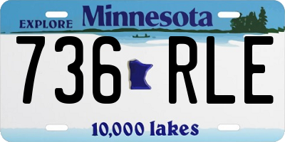 MN license plate 736RLE
