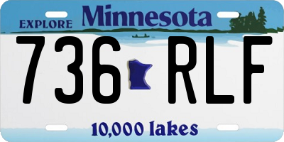 MN license plate 736RLF
