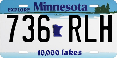 MN license plate 736RLH