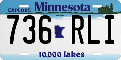 MN license plate 736RLI
