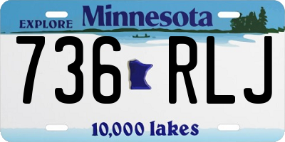 MN license plate 736RLJ