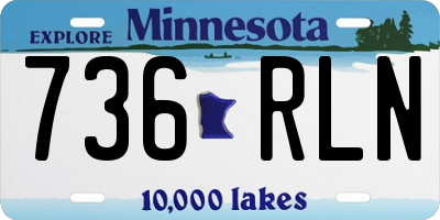 MN license plate 736RLN
