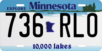 MN license plate 736RLO