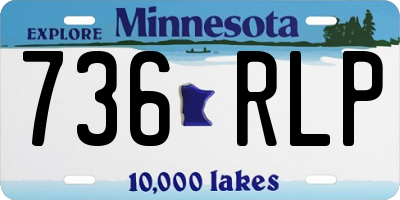 MN license plate 736RLP