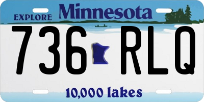 MN license plate 736RLQ