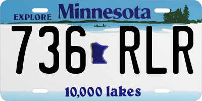 MN license plate 736RLR