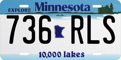 MN license plate 736RLS