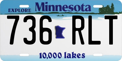 MN license plate 736RLT