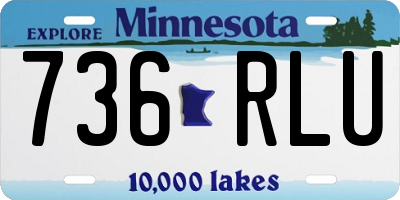 MN license plate 736RLU