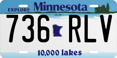 MN license plate 736RLV