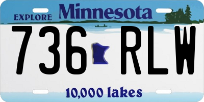 MN license plate 736RLW