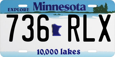 MN license plate 736RLX