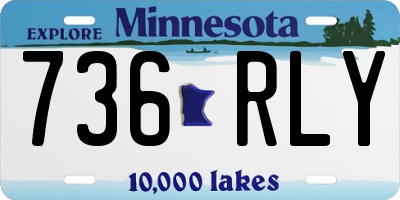 MN license plate 736RLY