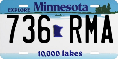 MN license plate 736RMA