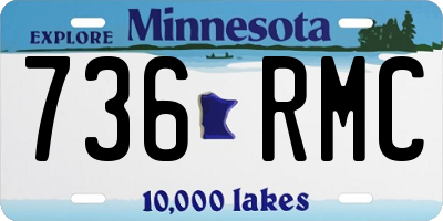 MN license plate 736RMC