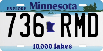 MN license plate 736RMD