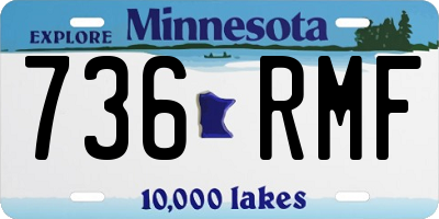 MN license plate 736RMF