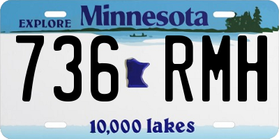 MN license plate 736RMH