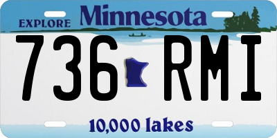 MN license plate 736RMI