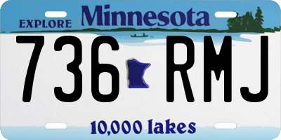MN license plate 736RMJ