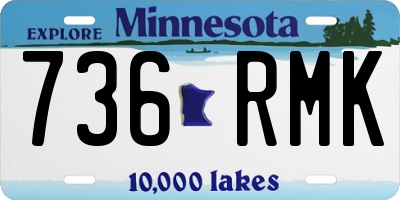 MN license plate 736RMK