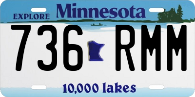 MN license plate 736RMM