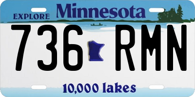 MN license plate 736RMN