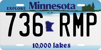 MN license plate 736RMP