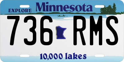 MN license plate 736RMS