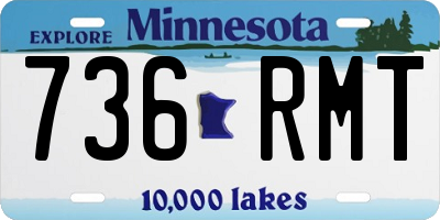 MN license plate 736RMT