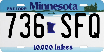 MN license plate 736SFQ