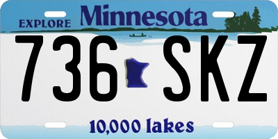 MN license plate 736SKZ