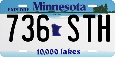 MN license plate 736STH