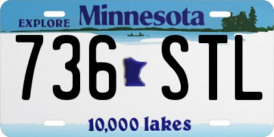 MN license plate 736STL