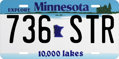 MN license plate 736STR