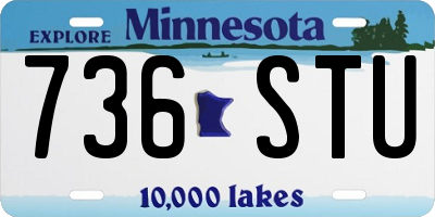 MN license plate 736STU