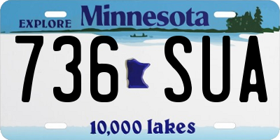 MN license plate 736SUA