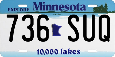 MN license plate 736SUQ