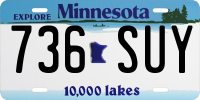 MN license plate 736SUY