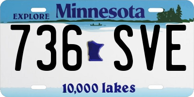 MN license plate 736SVE