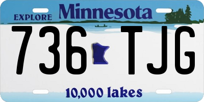 MN license plate 736TJG