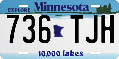 MN license plate 736TJH
