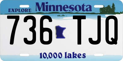MN license plate 736TJQ