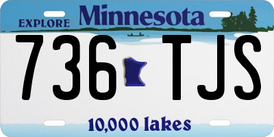 MN license plate 736TJS